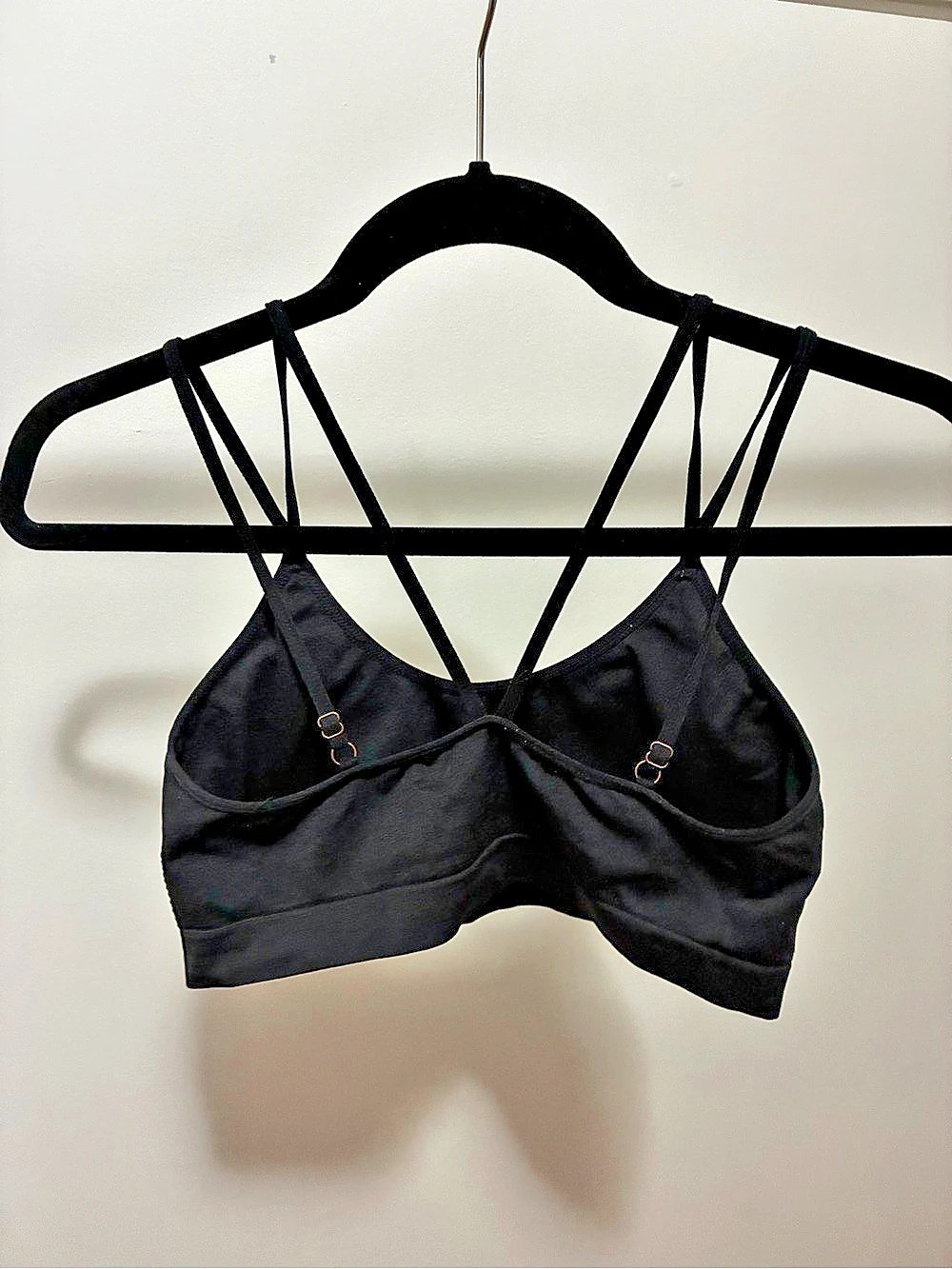 Danskin Black Strappy Sports Bra